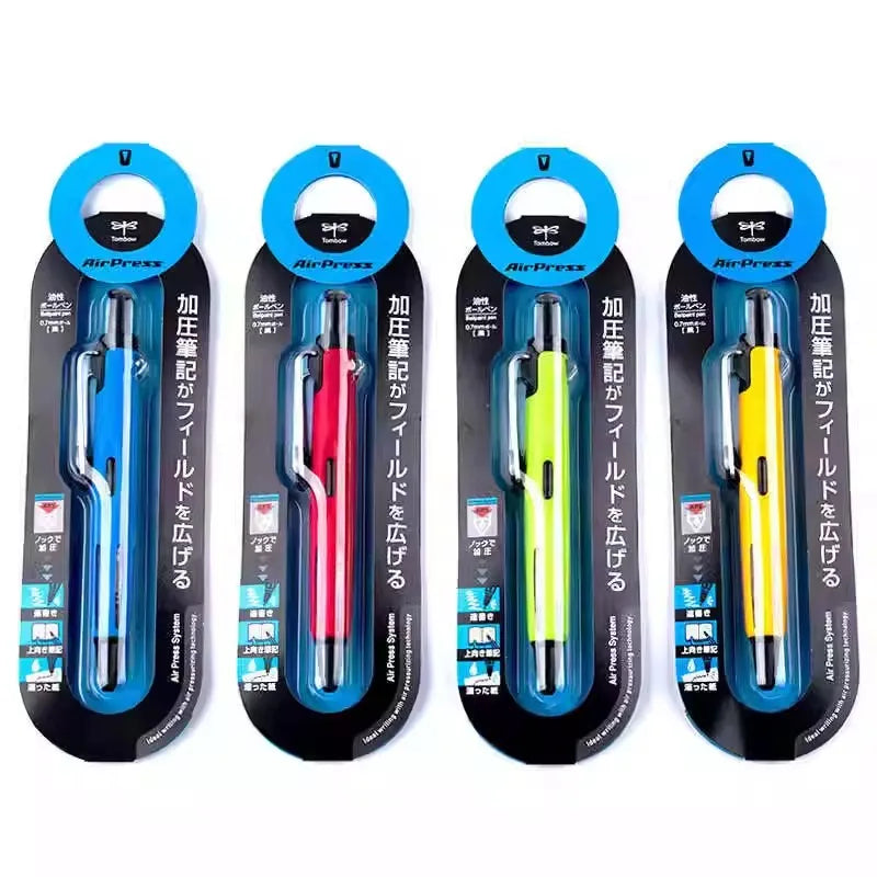 Japan TOMBOW Push Ballpoint Pen BC-AP Outdoor Sports Engineer Air Press Ball Point Pen Oily Black 0.7mm for Students Stationery