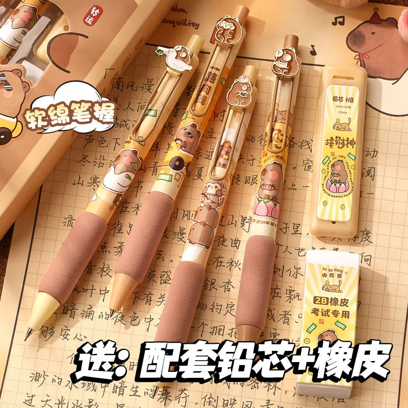 Office School Supplies Automatic Pencil 0.5mm Activity Student Cute Ins High Value Pen Coloring Kawai stationery lovely gift