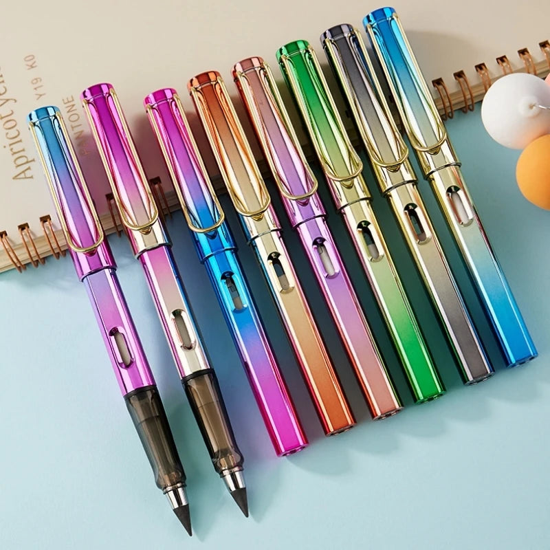 10Pcs Unlimited Eternal new Pencil No Ink write fountain Pen Pencil for Writing Art Sketch Painting Kids Gifts kawaii stationery