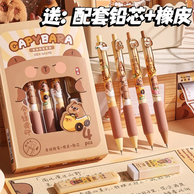 Office School Supplies Automatic Pencil 0.5mm Activity Student Cute Ins High Value Pen Coloring Kawai stationery lovely gift
