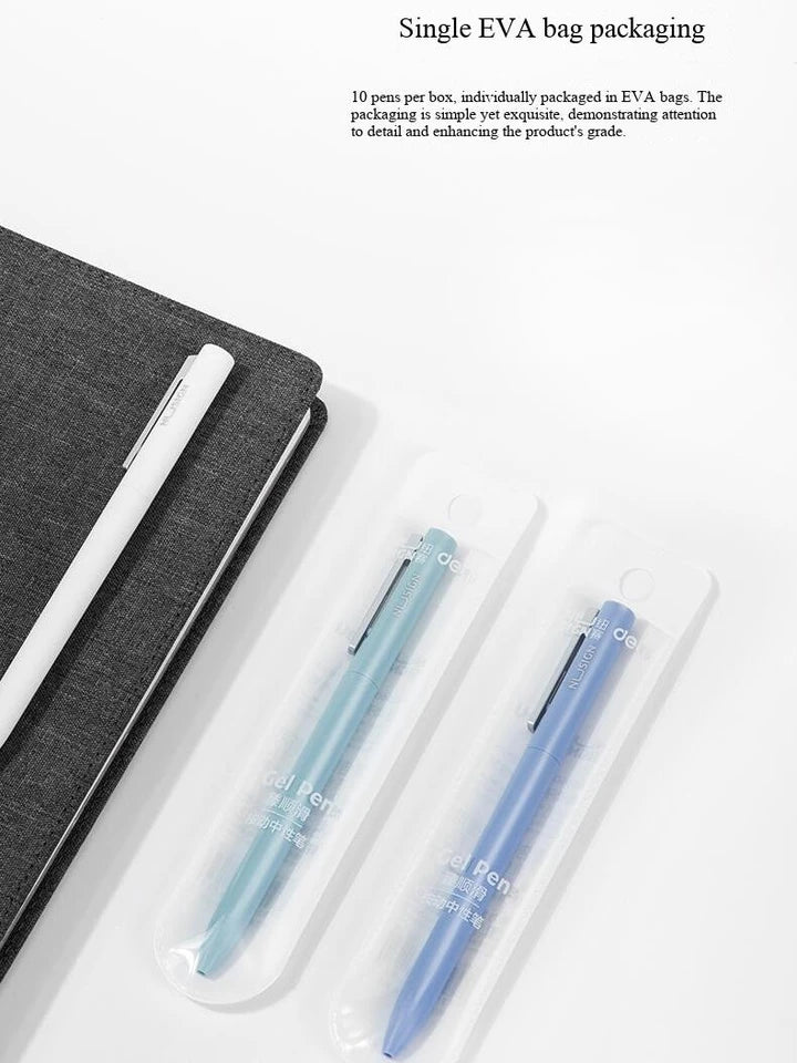 Deli Nusign NS560 Twist Gel Pen 0.5mm Bullet Tip Colorful Neutral Sign Pens Rotary Switch Ultra Smooth Writing Stationery