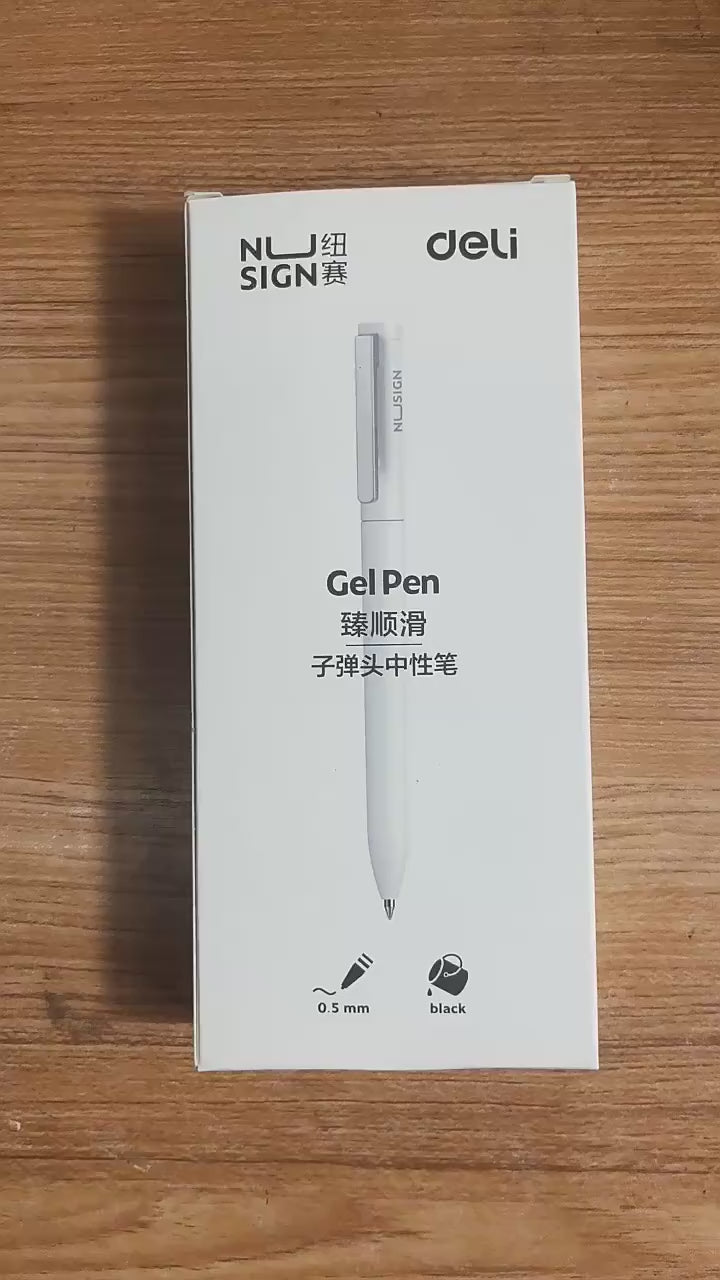 Deli Nusign NS560 Twist Gel Pen 0.5mm Bullet Tip Colorful Neutral Sign Pens Rotary Switch Ultra Smooth Writing Stationery
